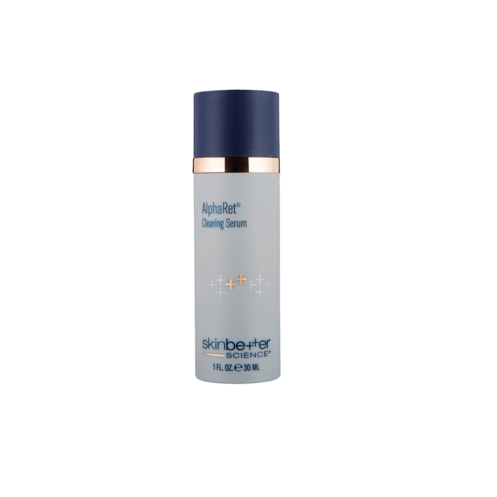 AlphaRet Clearing Serum with retinoid for youthful skin and improved balance, targeting fine lines and blemishes.