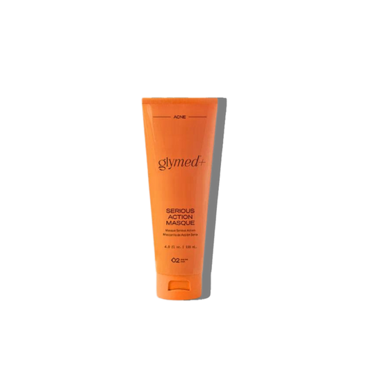 Serious Action Masque for acne-prone skin with salicylic acid, glycolic acid, and clay to reduce oil and fight blemishes