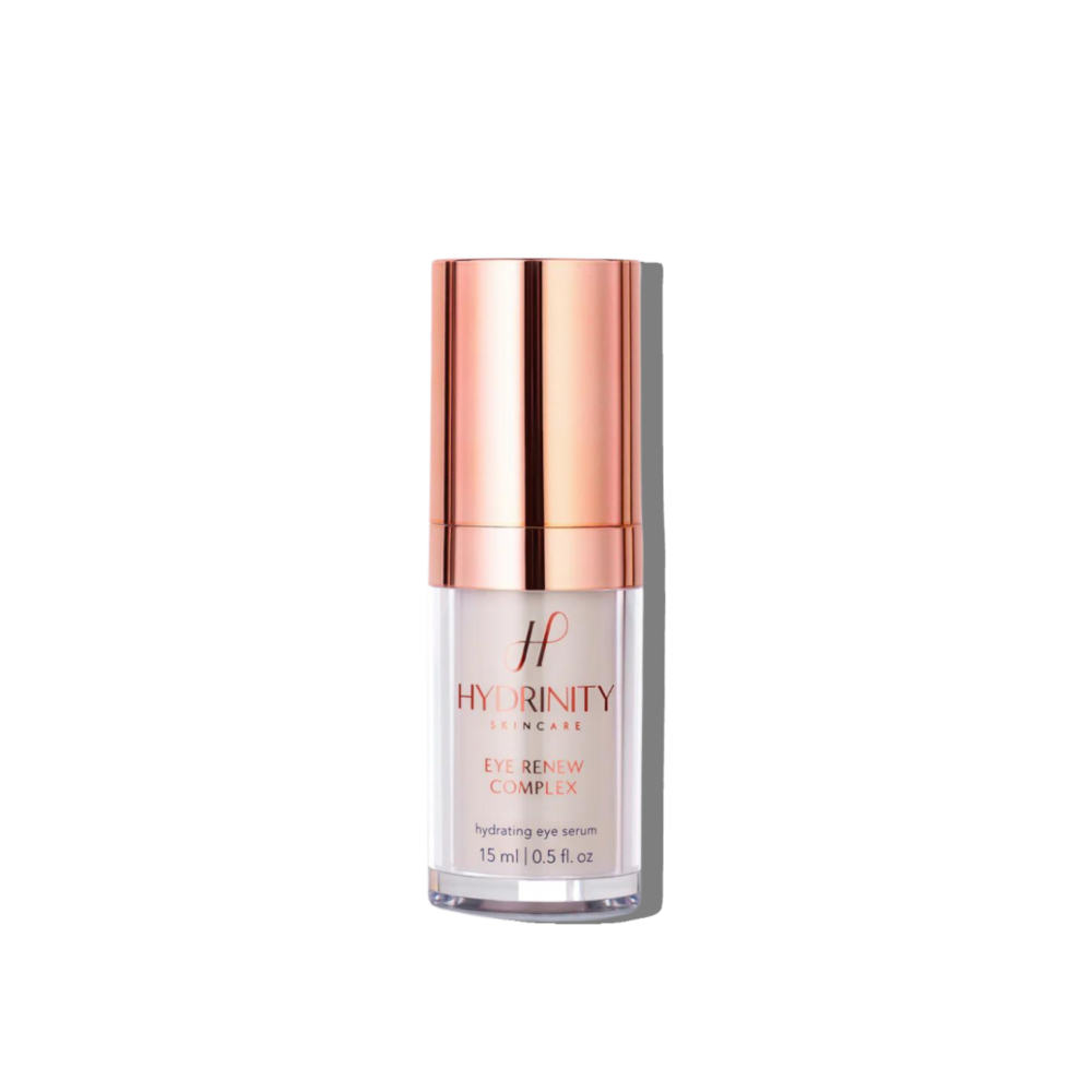 Eye Renew Complex serum targeting fine lines, puffiness, and dark circles for revitalized and youthful eyes