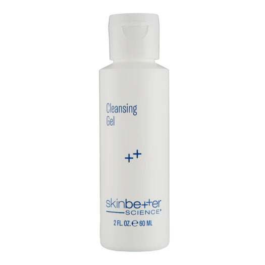 SkinBetter Cleansing Gel travel size, mild foaming gel cleanser for gentle makeup removal and daily use on all skin types