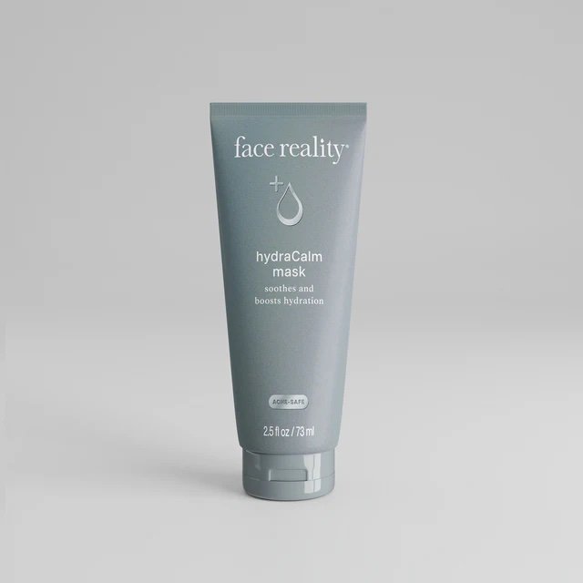 HydraCalm Mask for intense hydration and soothing relief, ideal for dry and dehydrated skin