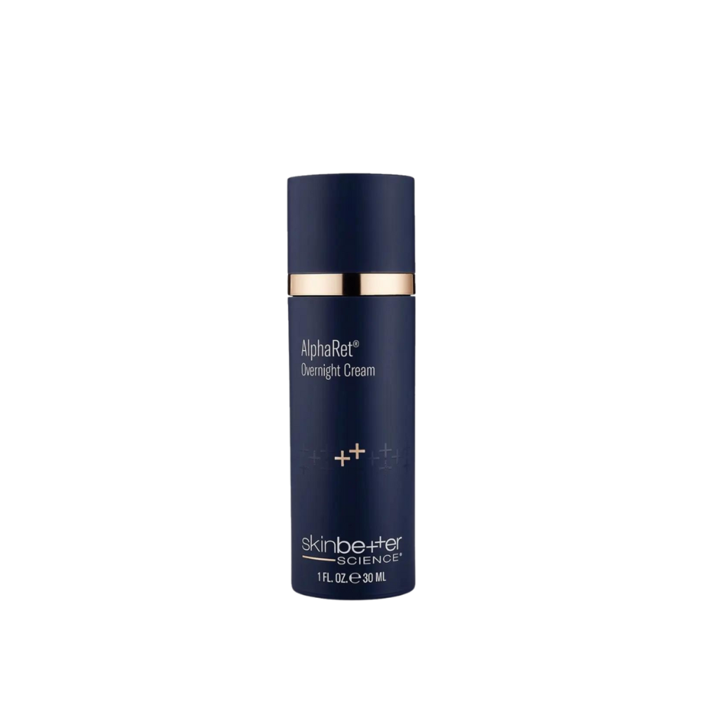 AlphaRet Overnight Cream for rejuvenating skin, minimizing wrinkles and irritation while enhancing glow and brightness.