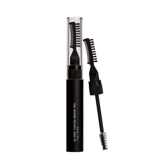 Hi-Def Brow Gel for sculpting, shaping, and setting eyebrows with lasting control for dramatic results.