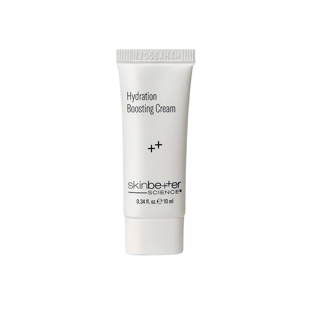 Hydration Boosting Cream travel size, dual-action moisturizer for immediate and long-lasting hydration with a velvety finish