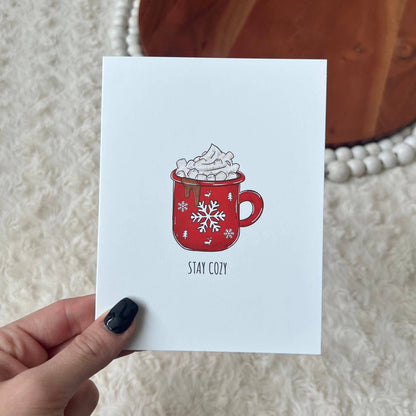 Stay Cozy Mug Holiday Card